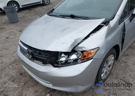 2012 Honda Civic Lx z USA, uszkodzony, nr VIN 2HGFB2F56CH331783